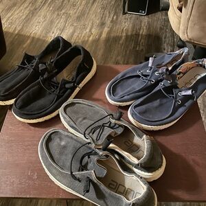 Hey Dude Women Loafers in Black, Gray, and Blue